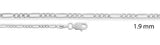 Sterling Silver Figaro 1.9mm