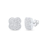 Clover Earrings 1/2Ctw-Dia White
