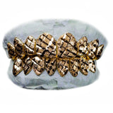 Diamond cut with diamond dust grillz yellow