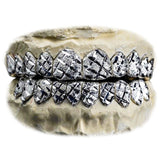 Diamond Cut with Diamond Dust Grillz Set 8 on 8