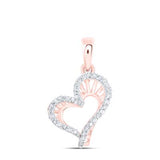 1/10Ctw-Dia Gift Heart Pendant