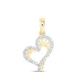 1/10Ctw-Dia Gift Heart Pendant