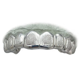 Monotone Diamond Dust Grillz with Polished Rim Set