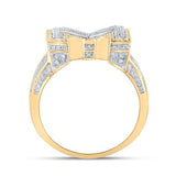 Initial M Mens Ring 1-1/5Ctw-Dia