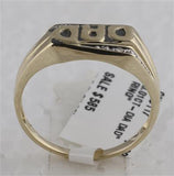 10K Gold Round Diamond Dad Band .01Cttw