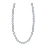 14K Gold Baguette Diamond Square Link Chain Necklace 19-1/2 Cttw