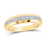 10K Gold Princess Diamond Square Matching Wedding Ring Set 3/4 Cttw