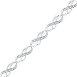 10K Yellow Gold Round Diamond Infinity Bracelet 1/4 Cttw
Style Code Bf017758