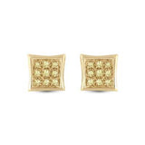 10K Yellow Gold Round Diamond Square Earrings 1/20 Cttw
Style Code Ewwy1117