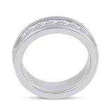 14K White Gold Machine Set Princess Diamond Wedding Channel Band Ring 1-1/2 Cttw
Style Code