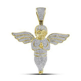 10Kt Yellow Gold Mens Round Diamond Angel Charm Pendant 1-1/2 Cttw
Style Code Pww1872