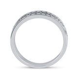 14K Gold Round Diamond Grecco Wedding Anniversary Band 3/4 Cttw
