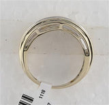 14K Gold Round Diamond 5-Stone Wedding Band Ring 2 Cttw