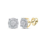 10K White Gold Round Diamond Fashion Cluster Earrings 1/8 Cttw
Style Code Es8153/w