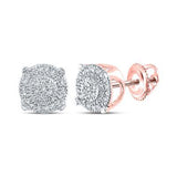 10K White Gold Round Diamond Fashion Cluster Earrings 1/8 Cttw
Style Code Es8153/w