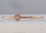 14K Rose Gold Round Diamond Statement Bisected Bangle Bracelet 1/2 Cttw
Style Code Pc16413Bga/rg