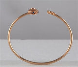 14K Rose Gold Round Diamond Statement Bisected Bangle Bracelet 1/2 Cttw
Style Code Pc16413Bga/rg