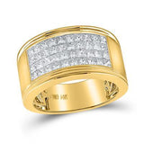 14K White Gold Princess Diamond Band Ring 3 Cttw
Style Code Gndrg477/w