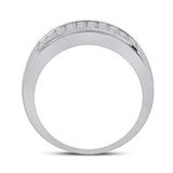 14K White Gold Princess Diamond Band Ring 3 Cttw
Style Code Gndrg477/w