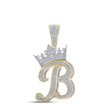 1 1/2Ctw-Dia Crown Initial B Mens Pendant
Style Code Gndpd784/ytt