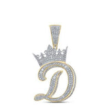 1 5/8Ctw-Dia Crown Initial D Mens Pendant
Style Code Gndpd786/ytt