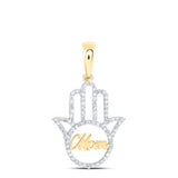 1/3Ctw-Dia Mom Hamsa Pendant
