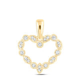 1/10 Ctw-Dia Gift Heart Pendant
