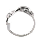 10K White Gold Diamond Dolphin Ring 1/20 Cttw