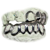 Custom Design Top 3pc & Open Face Bottom Grillz Set