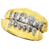 starburst diamond dust grillz Top & Bottom