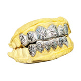 starburst diamond dust grillz Top & Bottom