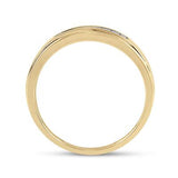 10K Or 14K Gold Diamond Mens Wedding Band Ring 1/12 Cttw