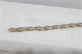 10K Yellow Gold Round Diamond Mariner Link Bracelet 5 Cttw