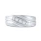 10K Gold Round Diamond Wedding Band Ring 1/4 Cttw