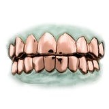 perm cut grillz rose