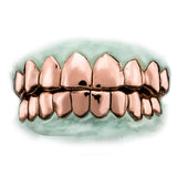 perm cut grillz rose
