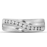 10k Yellow Gold Diamond Men's Wedding Band 1 CTTW