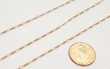 10K Rose Gold Figaro Chain 1.9Mm