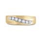 10K Or 14K Gold Round Diamond Wedding Single Row Band Ring 1/4 Cttw