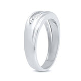 10K Or 14K Gold Round Diamond Wedding Single Row Band Ring 1/4 Cttw