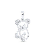1/12Ctw-Dia Bear Pendant