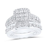 14K Gold Trio Wedding Set 2 Ctw-Dia