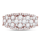 14Kt Gold Round Diamond Vintage-Inspired Fashion Ring 2 Cttw