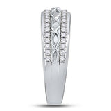 10K Gold Round Diamond Cluster Matching Wedding Ring Set 1 Cttw