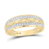 10K Gold Round Diamond Cluster Matching Wedding Ring Set 1 Cttw
