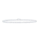 4 1/5Ctw-Dia Mens Solitaire Bracelet (8.50 Inch)