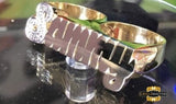 2 Finger Name Ring