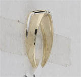 10k Gold Diamond Diagonal Triple Row Men's Wedding Band 1/8 CTTW
