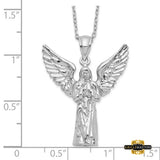 Sterling Silver Angel Ash Holder 18In Necklace