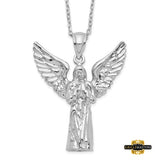 Sterling Silver Angel Ash Holder 18In Necklace